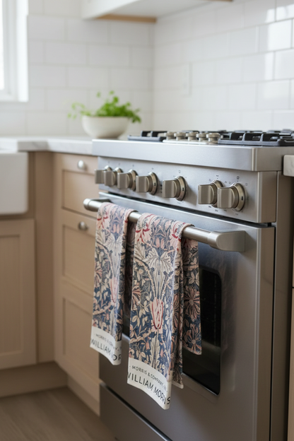 William Morris Vintage Floral Microfibre Dish Towel – 45 × 70 cm