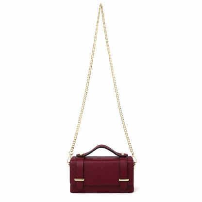 Athina Leather Box Crossbody Bag - The Italian Edit - Box Bag - view 10