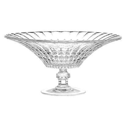 Cristal d’Arques Lady Diamond crystal footed centrepiece bowl
