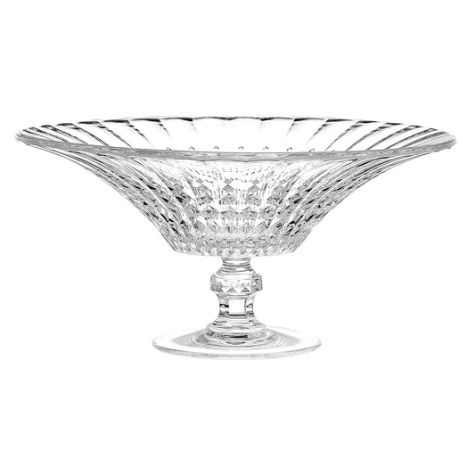 Cristal d’Arques Lady Diamond crystal footed centrepiece bowl