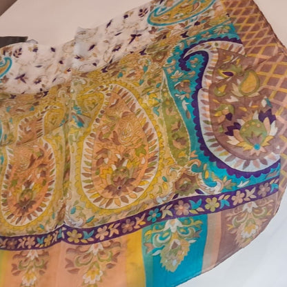 Nepalese Pure Silk Scarf (Large) - view 5