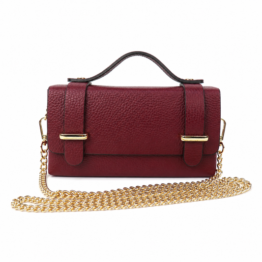 Athina Leather Box Crossbody Bag - The Italian Edit - Box Bag