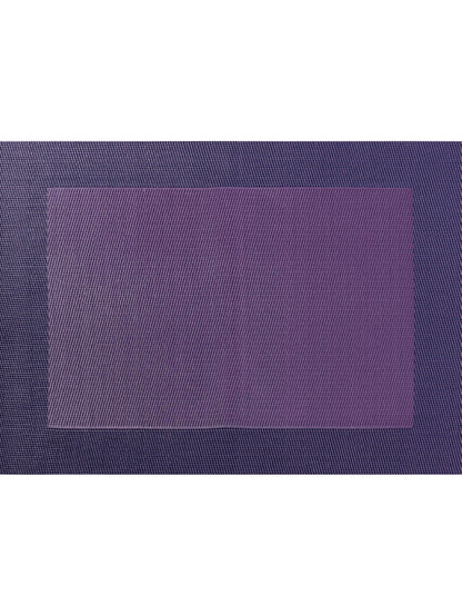 Eclectic ASA Selection plum PVC placemat with a refined woven texture for a sophisticated table setting.