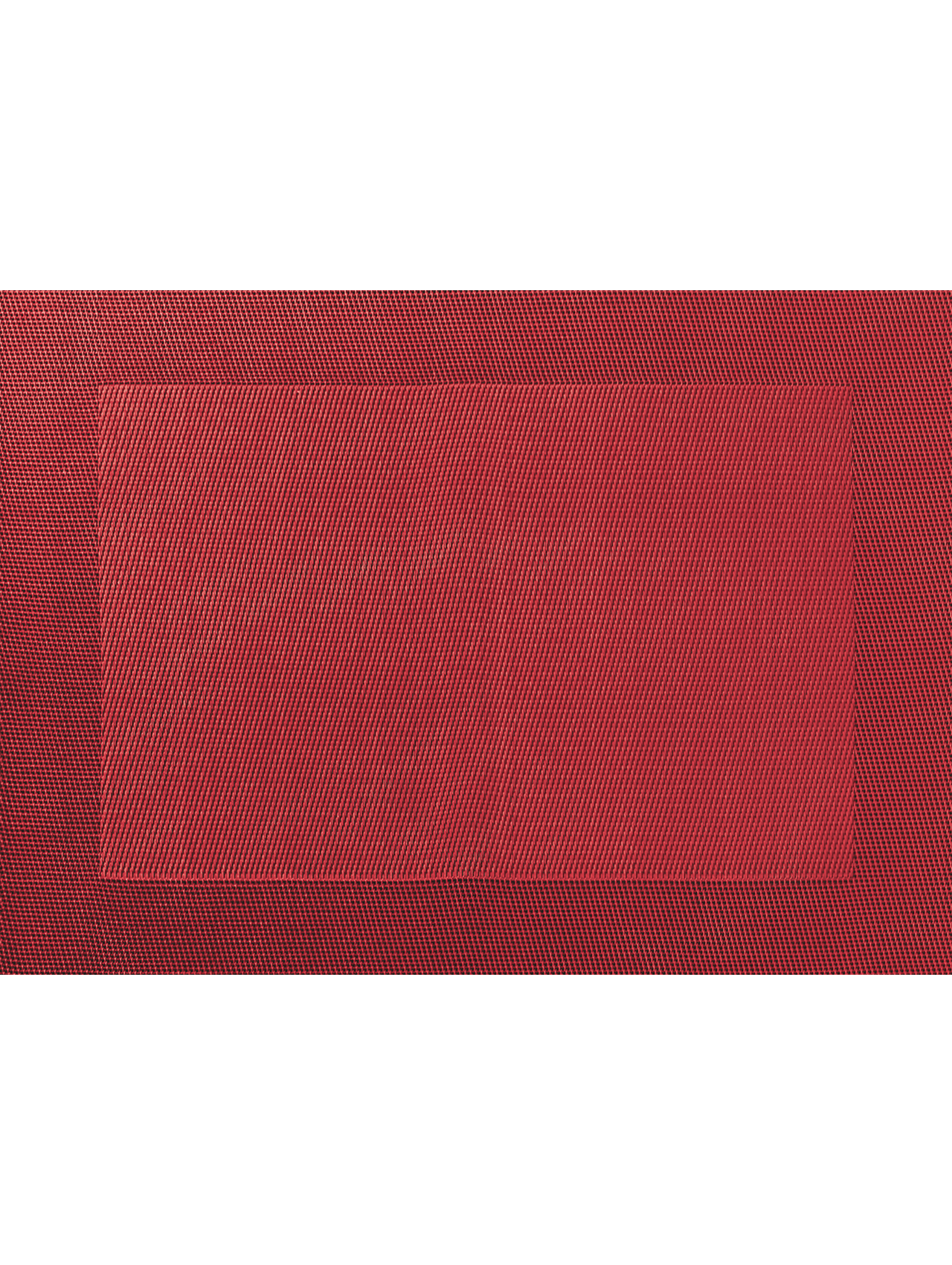 Eclectic ASA Selection pomegranate red rectangular PVC placemat with a refined woven texture for modern table settings.