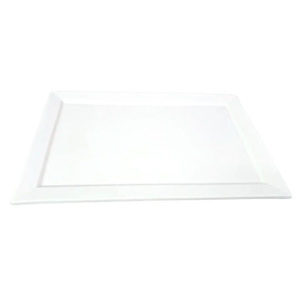 Eclectic ASA Selection 250°C Plus white rectangular porcelain serving platter with a clean, minimalist design.