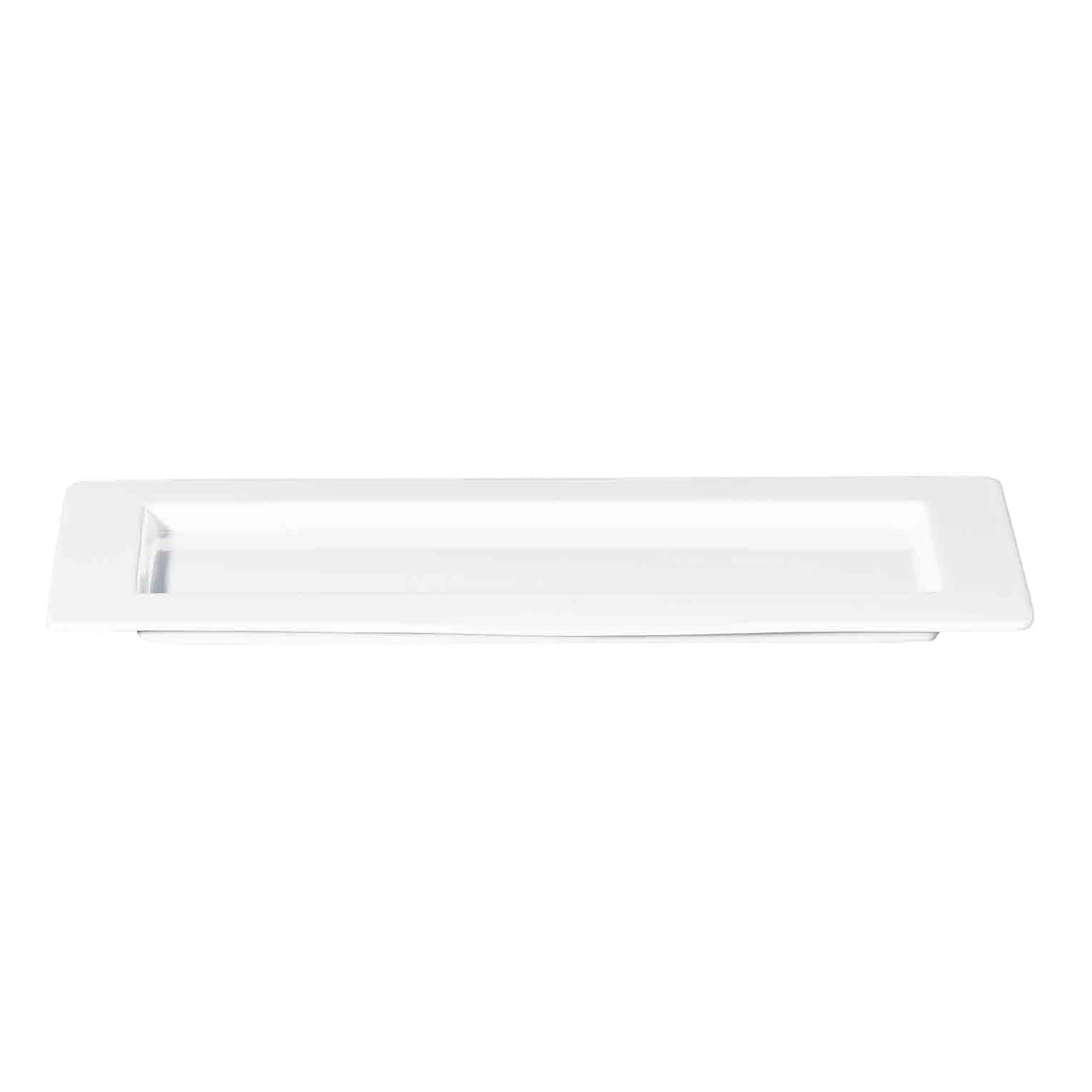 Eclectic ASA Selection white porcelain rectangular serving platter from the 250°C Plus collection