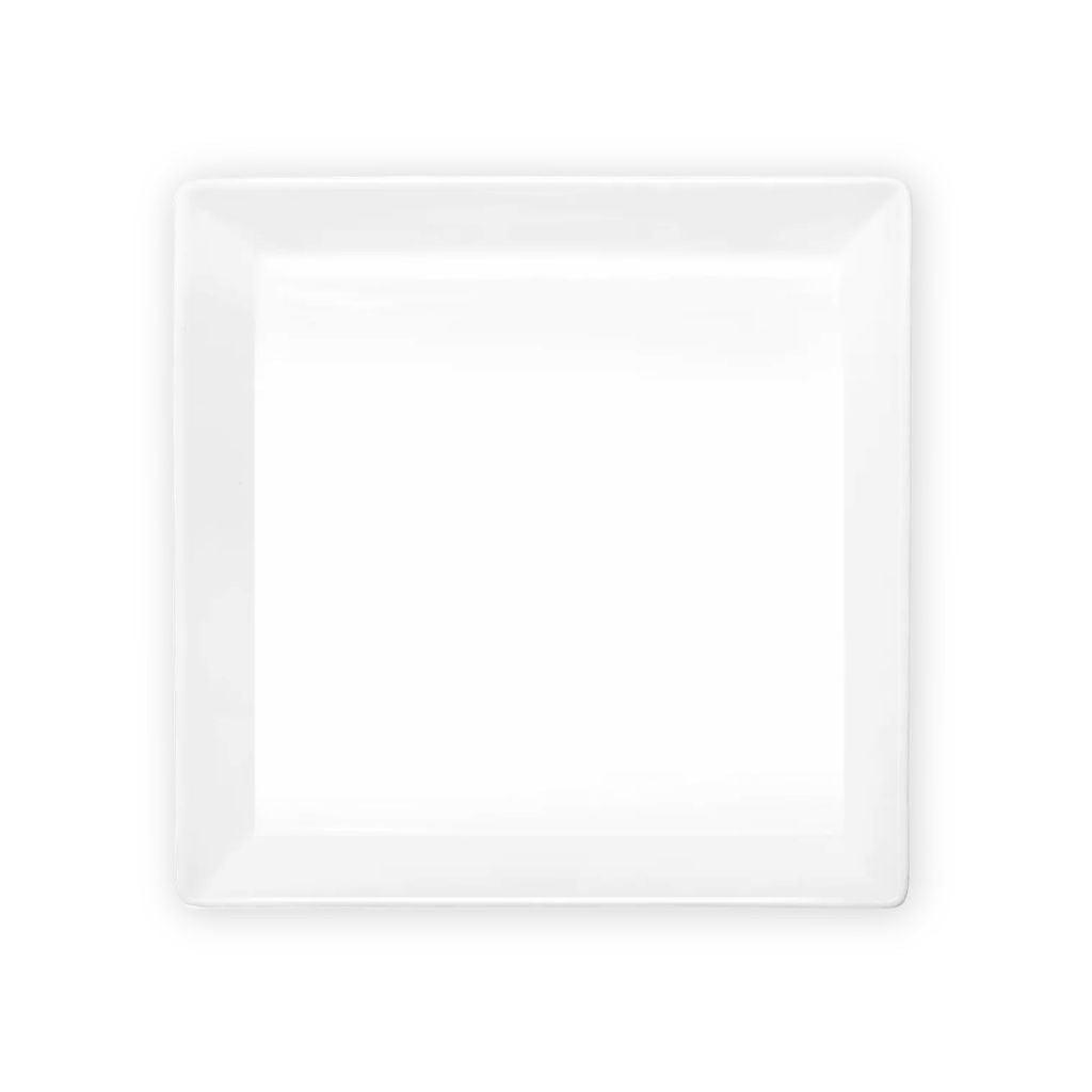 Eclectic ASA Selection 250°C Plus white square porcelain serving platter for oven-to-table use.