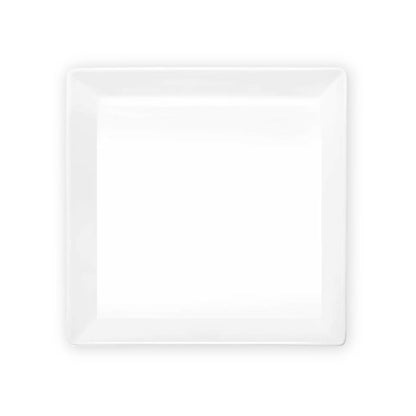 Eclectic ASA Selection 250°C Plus white square porcelain serving platter for oven-to-table use.