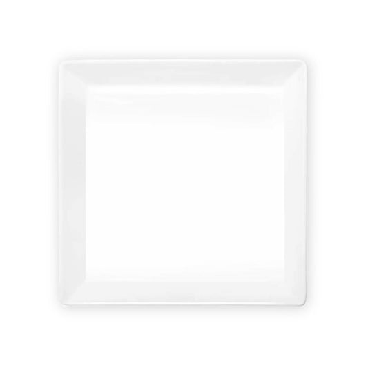 Eclectic ASA Selection 250°C Plus white square porcelain serving platter for oven-to-table use.