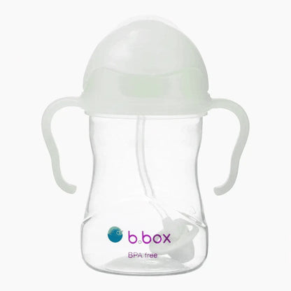 Eclectic b.box glow in the dark sippy cup with weighted straw and easy-grip handles for toddlers
