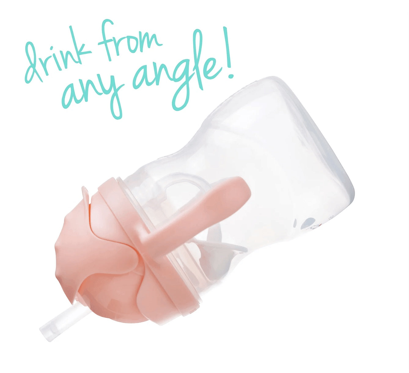 Eclectic b.box Tutti Frutti sippy cup with weighted straw and easy-grip handles for independent drinking