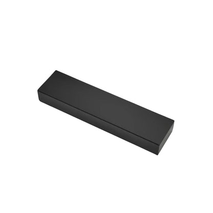 Eclectic Capri stainless steel paté and butter knife presented in a sleek black rectangular gift box