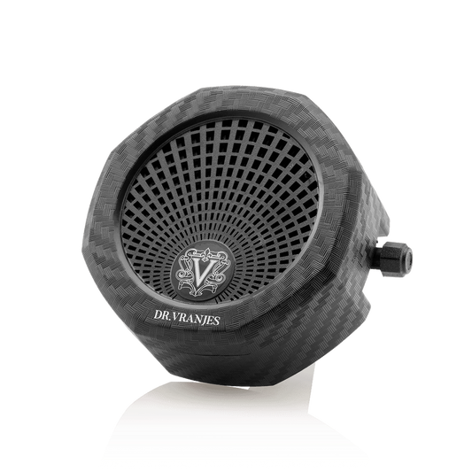 Eclectic Dr Vranjes carbon fibre octagonal car air vent diffuser with adjustable intensity lever