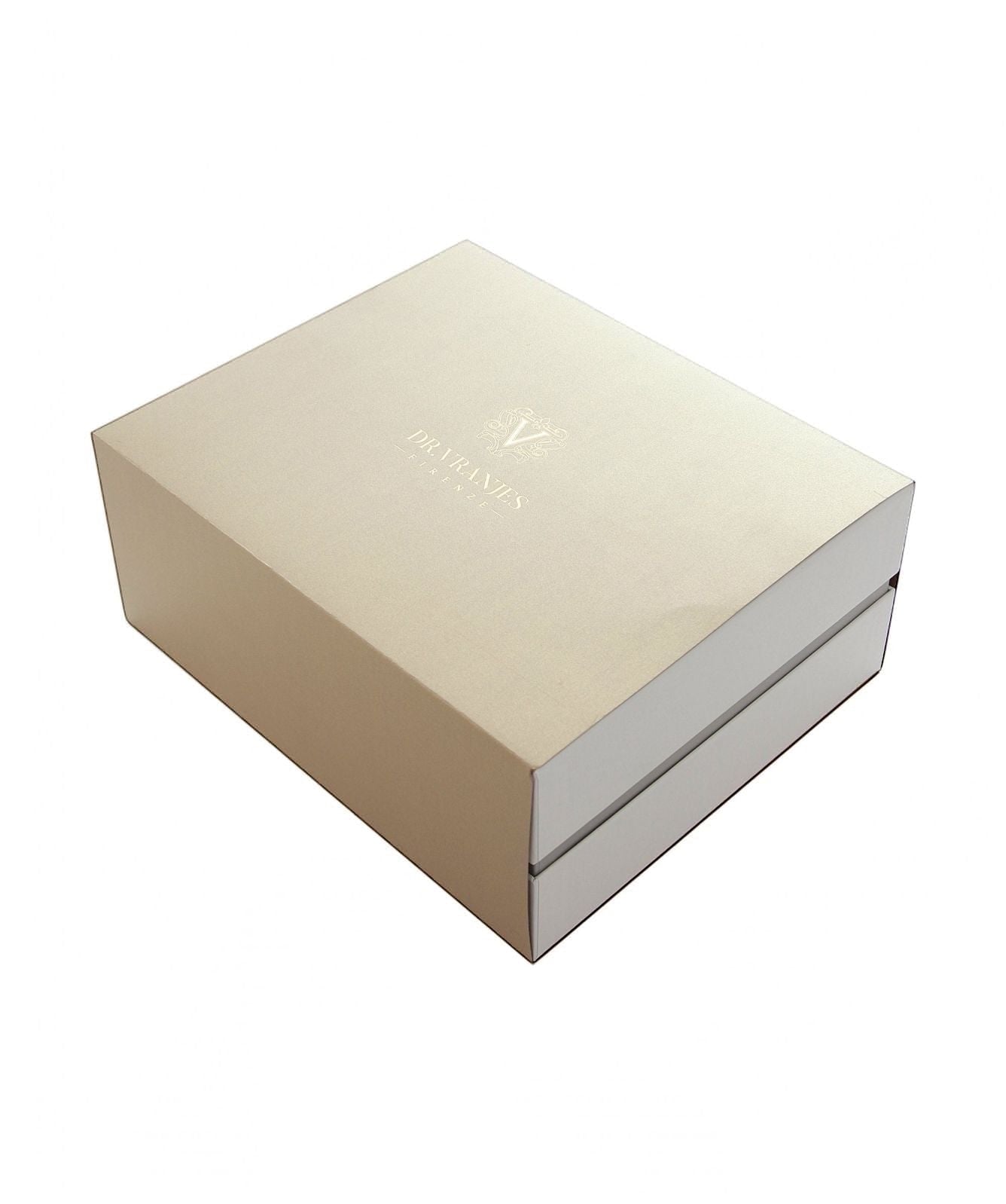 Eclectic Dr. Vranjes Rosso Nobile luxury gift set box in elegant beige packaging with gold branding