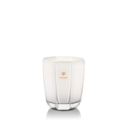 Eclectic Dr Vranjes Ginger Lime scented candle in a pearl-coloured glass vase with a refined, elegant design.