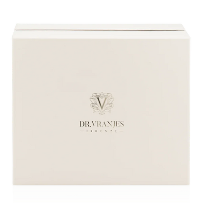 Eclectic Dr. Vranjes Oud Nobile luxury gift set box in cream with gold logo detailing