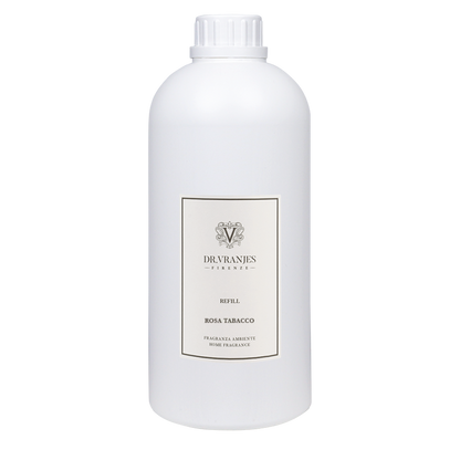 Eclectic Dr Vranjes Rosa Tabacco home fragrance diffuser refill bottle with white cap
