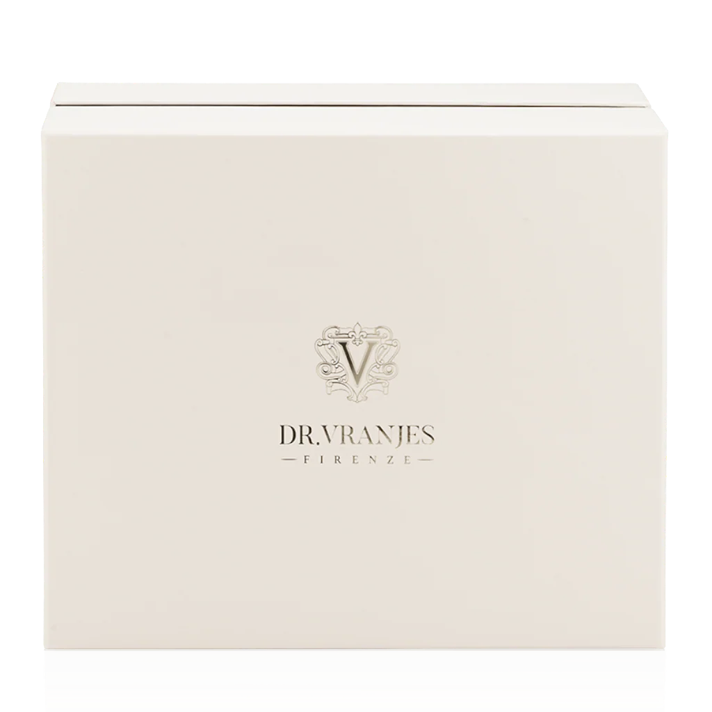 Eclectic Dr. Vranjes Rosso Nobile luxury gift set box in elegant cream with gold branding