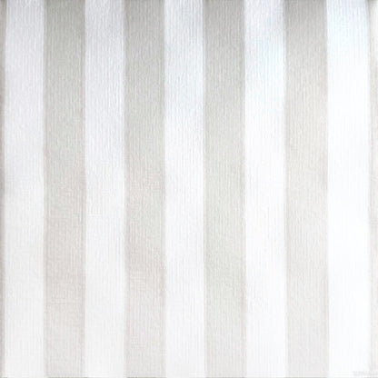 Eclectic Françoise Paviot Rayure Mocha dinner napkin featuring a soft beige and white striped airlaid fabric pattern.