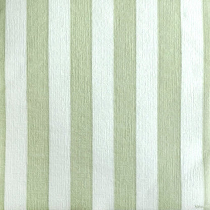Eclectic Françoise Paviot Rayure Olive dinner napkin featuring a striped olive green and greige linen-like texture.