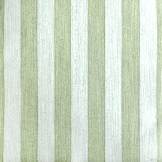 Eclectic Françoise Paviot Rayure Olive dinner napkin featuring a striped olive green and greige linen-like texture.