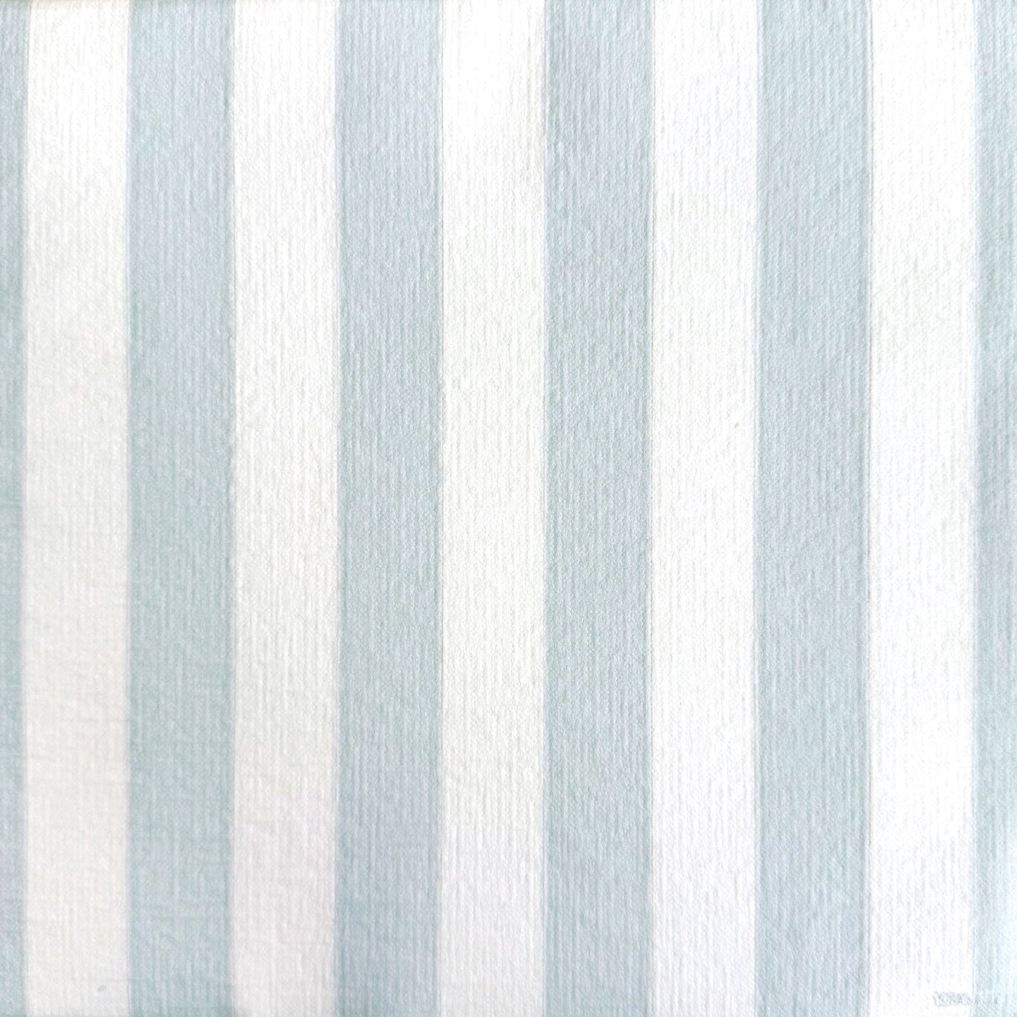 Eclectic Françoise Paviot dinner napkin featuring a blue-grey and white striped pattern on soft airlaid material.
