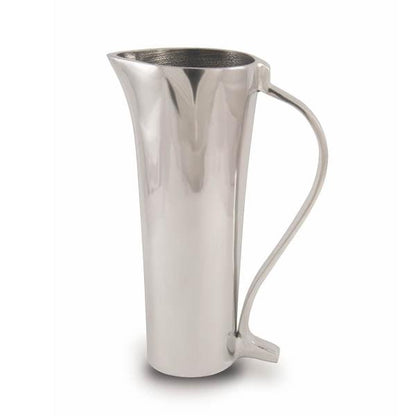 Eclectic Mockana handcrafted 1L aluminium water jug with a minimalist design and a classic plain handle.