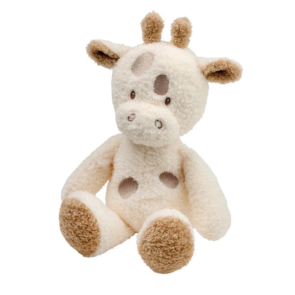Eclectic Nattou Teddy cream and beige plush giraffe toy with soft polyester fabric and embroidered features
