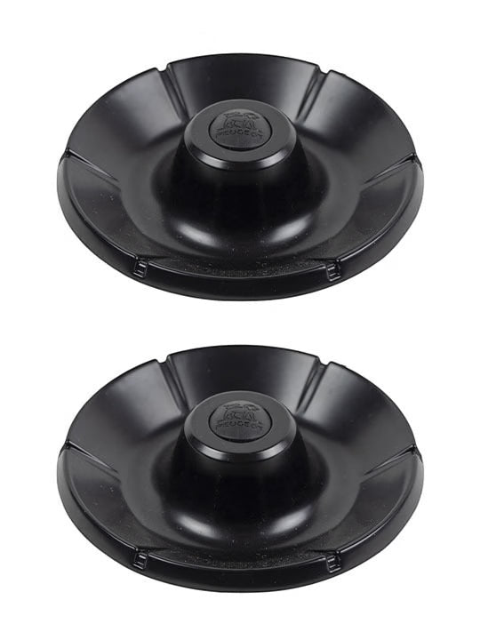 Eclectic Peugeot whisky chilling bases in black, designed to cool spirits without dilution.