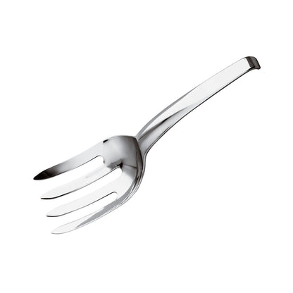 Eclectic Sambonet Living spaghetti fork in mirror-polished 18/10 stainless steel with four prongs
