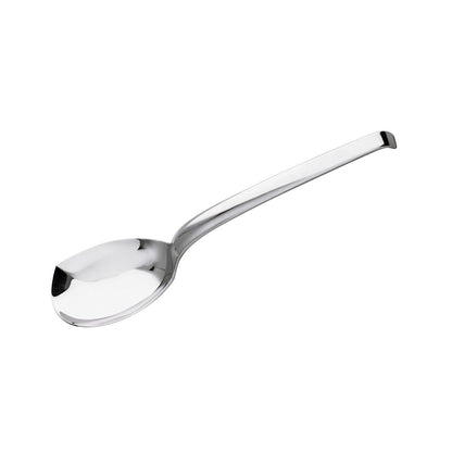 Eclectic Sambonet Living serving spoon in mirror-polished 18/10 stainless steel with a 39 cm contoured design.