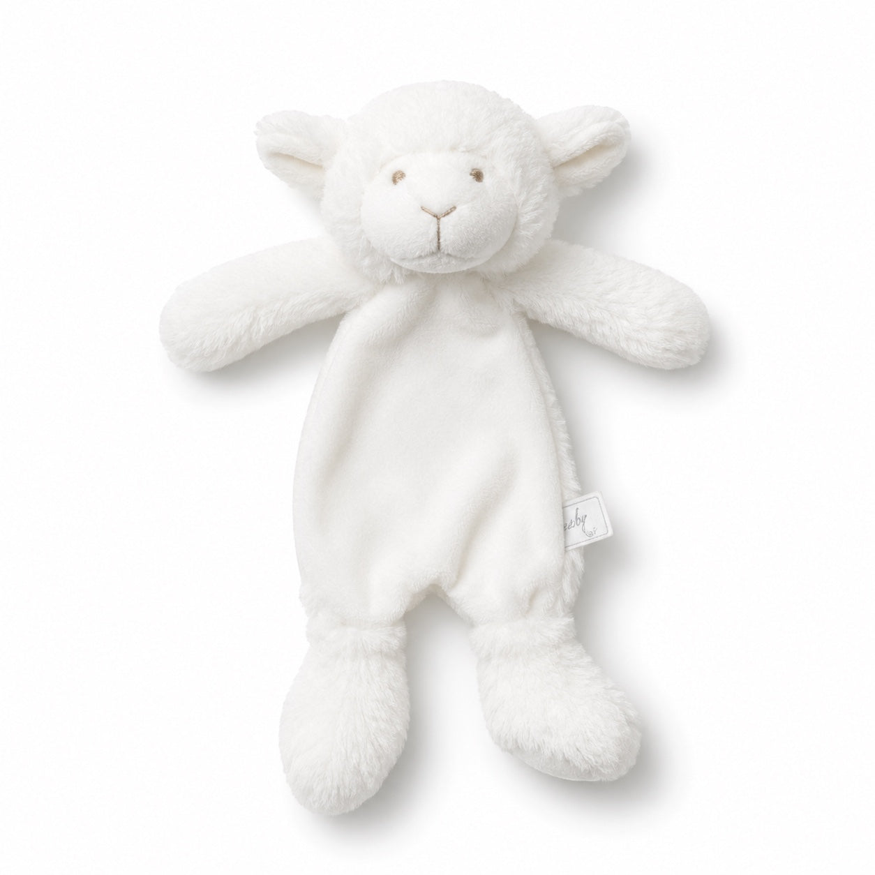 Eclectic white monkey dou dou plush toy made of ultra-soft fabric, perfect for baby comfort and sensory play.