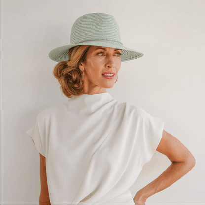Stella Fedora Aqua - Emthunzini Hats - view 2