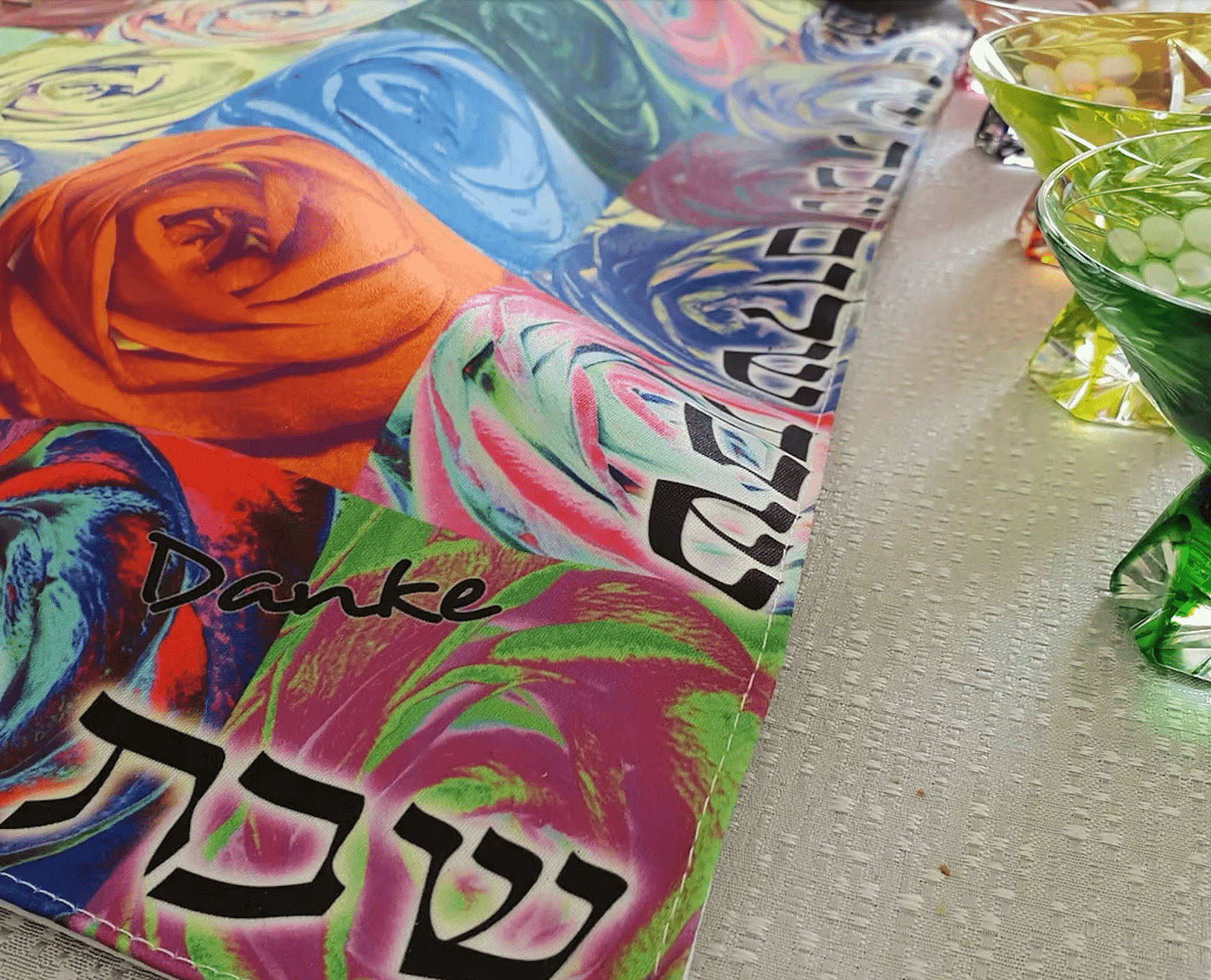 Flowers Challah Cover