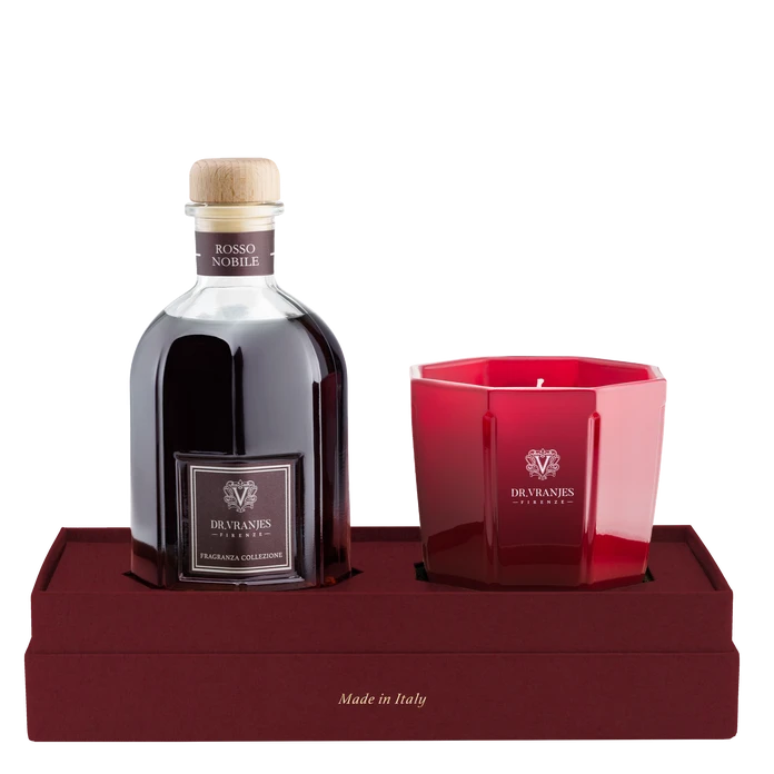 Rosso Nobile Luxury Candle and 250ml Diffuser Gift Set - Dr Vranjes