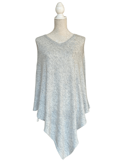 Grey Light - Weight Cashmere Poncho