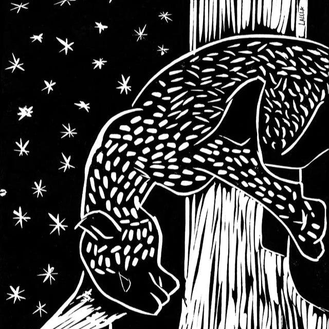 Night Leopard Scarf - Lalela Scarf - Cotton Scarf - view 3