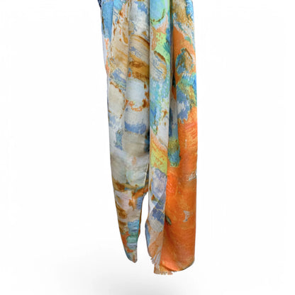 Bright Coloured Canvas Print Scarf