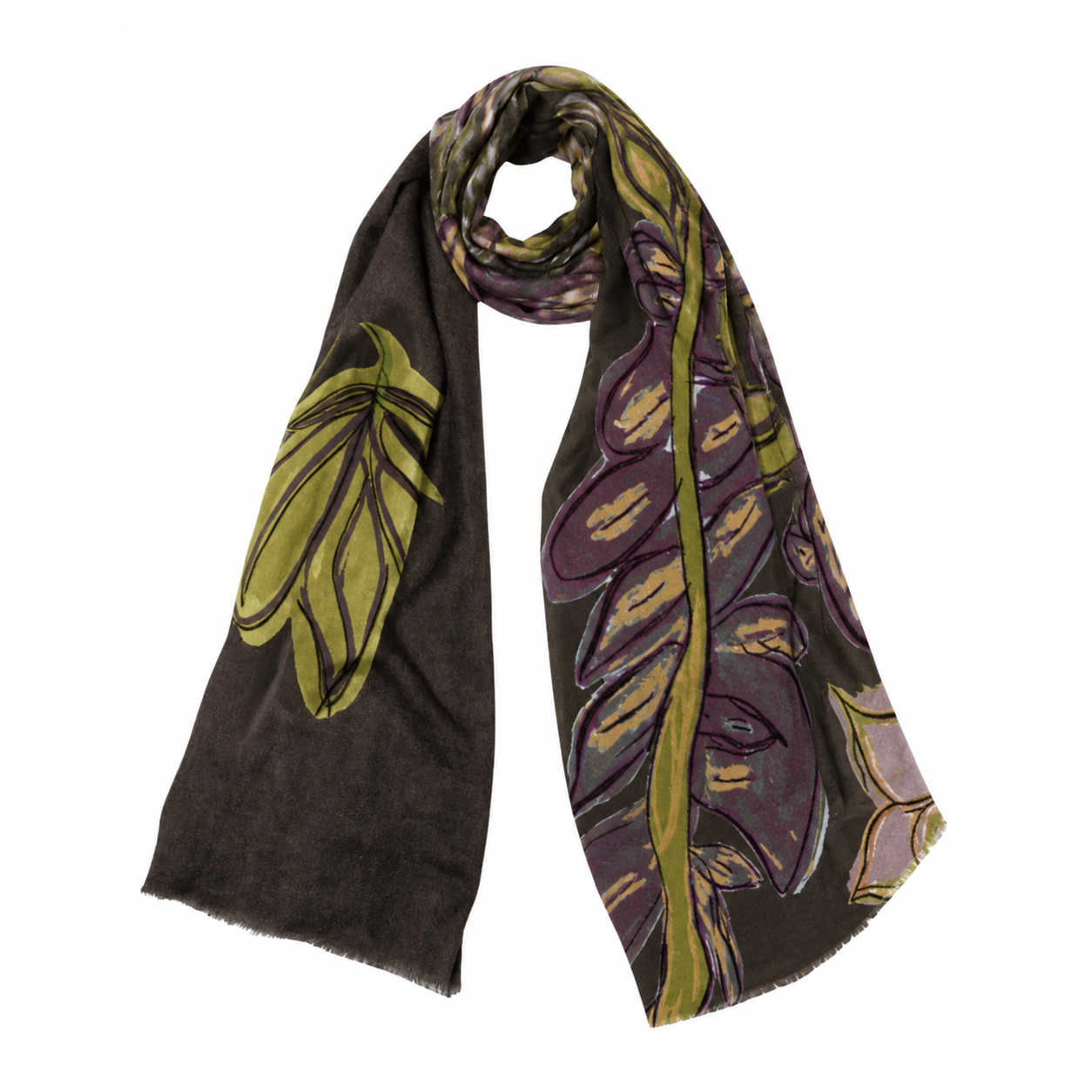 Lavender Bloom Scarf - Lalela Scarf - Woolen Scarf