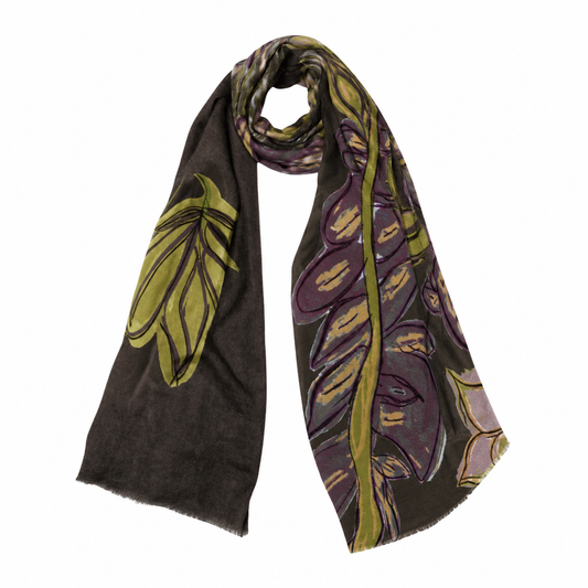 Lavender Bloom Scarf - Lalela Scarf - Woolen Scarf