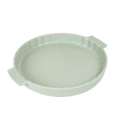 Peugeot Appolia sage green ceramic tart dish 30 cm
