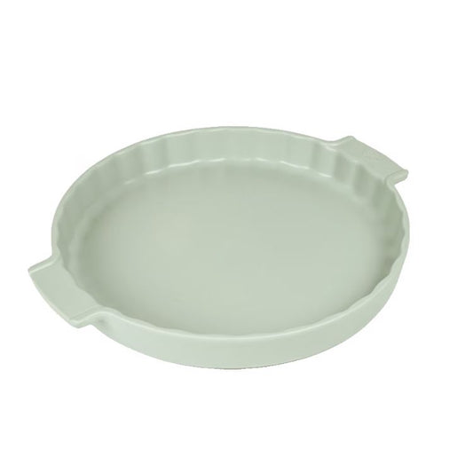 Peugeot Appolia sage green ceramic tart dish 30 cm
