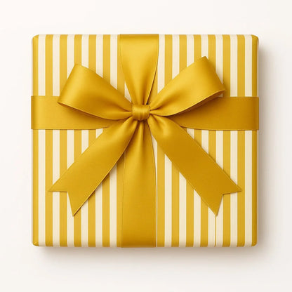 Gold Stripe Gift Wrapping