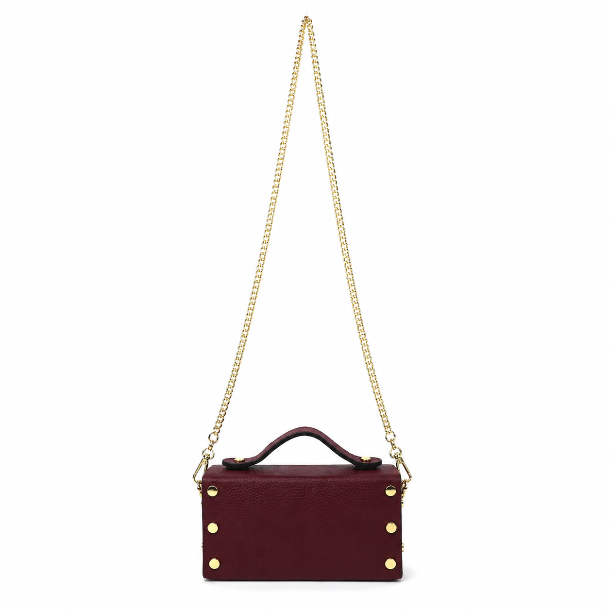 Athina Leather Box Crossbody Bag - The Italian Edit - Box Bag - view 11