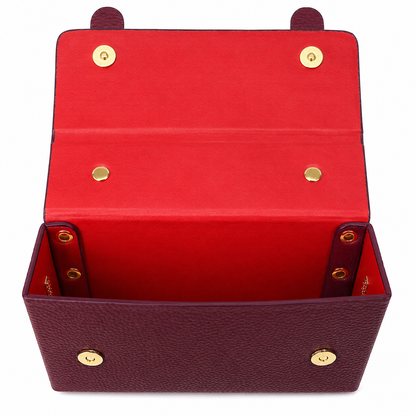 Athina Leather Box Crossbody Bag - The Italian Edit - Box Bag - view 7